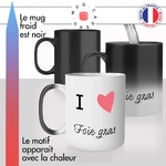 mug magique thermoréactif thermo chauffant personnalisé gastronomie francaise foie gras noel repas france idée cadeau fun original
