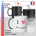 mug magique thermoréactif thermo chauffant personnalisé i love mes copines amies amitié coeur jaime idée cadeau fun original