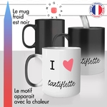 mug magique thermoréactif thermo chauffant personnalisé gastronomie francaise tartiflette reblochon fromage cuisine france idée cadeau original