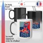 mug magique thermoréactif thermo chauffant personnalisé propagande papacito chips reponse a melenchon histoire francaise france idée cadeau