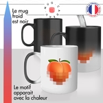 mug magique thermoréactif thermo chauffant personnalisé salle de sport fitness peach peche fesses cul sexy flouté sex idée cadeau original muscu
