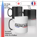 mug magique thermoréactif thermo chauffant personnalisé impossible nest pas francais drapeau bleu blanc rouge france idée cadeau fun