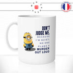 mug-tasse-ref27-dessin-anime-cartoon-film-minion-citation-murder-out-loud-cafe-the-mugs-tasses-personnalise-anse-gauche