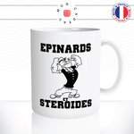 mug-tasse-ref51-dessin-animé-popeye-noir-et-blanc-fort-muscle-muscu-musculation-ecriture-epinards-steroides-cafe-the-mugs-tasses-personnalise-anse-droite