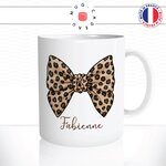 mug-cadeau-noeud-papillon-leopard-prenom-personnalise
