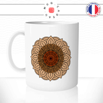 mug-tasse-ref15-fleurs-mandala-couleurs-beige-marron-rond-simple-cafe-the-mugs-tasses-personnalise-anse-gauche