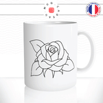 mug-tasse-ref23-fleur-dessin-traits-fins-noir-simple-cafe-the-mugs-tasses-personnalise-anse-droite
