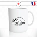 mug-tasse-chat-chaton-allongé-overthinking-hungry-faim-miaou-mignon-dessin-animal-cafe-thé-idée-cadeau-original