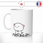 mug-tasse-chat-chaton-blanc-cat-souris-fucking-diet-regime-repas-drole-humour-idee-cadeau-cool-fun-original-personnalisé