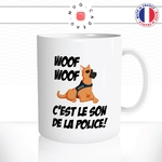 mug-tasse-woof-cest-le-son-de-la-police-policier-flic-gendarme-drole-chien-animal-offrir-fun-humour-idée-cadeau-originale-personnalisée2