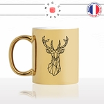mug-tasse-or-doré-cerf-origami-animal-bois-biche-dessin-noir-fun-café-thé-idée-cadeau-original-personnalisable-gold-min