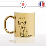 mug-tasse-or-doré-renard-origami-prénom-personnalisable-dessin-mignon-animal-noir-fun-café-thé-idée-cadeau-original-personnalisé-gold-min