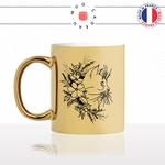 mug-tasse-or-doré-fleurs-moustaches-chats-animal-chaton-dessin-noir-fun-café-thé-idée-cadeau-original-personnalisable-gold-min