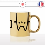 mug-tasse-or-doré-meow-miaou-tete-moustache-chat-mignon-animal-chaton-noir-fun-café-thé-idée-cadeau-original-personnalisé-gold2-min