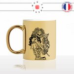 mug-tasse-or-doré-vieille-fille-squelette-chats-animal-chaton-dessin-noir-fun-café-thé-idée-cadeau-original-personnalisable-gold-min