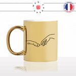 mug-tasse-or-doré-chien-amour-main-michel angelo-humour-mignon-animal-chiot-noir-fun-café-thé-idée-cadeau-original-personnalisé-gold-min