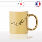 mug-tasse-or-doré-chien-amour-main-michel angelo-humour-mignon-animal-chiot-noir-fun-café-thé-idée-cadeau-original-personnalisé-gold2-min