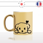 mug-tasse-or-doré-chien-dog-amour-caniche-bichon-race-mignon-animal-chiot-noir-fun-café-thé-idée-cadeau-original-personnalisé-gold-min