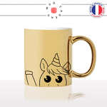 mug-tasse-or-doré-licorne-enfant-coucou-dessin-drole-mignon-animal-noir-fun-café-thé-idée-cadeau-original-personnalisé-gold2-min