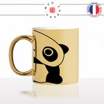 mug-tasse-or-doré-ours-panda-caché-dessin-drole-mignon-animal-noir-fun-café-thé-idée-cadeau-original-personnalisé-gold-min