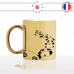 mug-tasse-or-doré-ours-panda-roulade-dessin-drole-mignon-animal-noir-fun-café-thé-idée-cadeau-original-personnalisé-gold-min