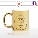 mug-tasse-or-doré-ours-pas-content-grognon-dessin-drole-mignon-animal-noir-fun-café-thé-idée-cadeau-original-personnalisé-gold-min