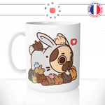 mug-tasse-ref9-chien-pug-carlin-lapins-deguise-mignon-cafe-the-mugs-tasses-personnalise-anse-gauche