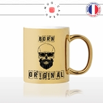 mug-tasse-doré-or-gold-homme-born-original-hipster-tete-de-mort-lunettes-de-soleil-barbe-cool-humour-fun-idée-cadeau-personnalisé-café-thé2-min