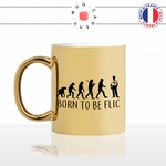 mug-tasse-or-doré-gold-bron-to-be-flic-evolution-humaine-humao,-singe-prehistoire-métier-police-cool-idée-cadeau-fun-café-thé-personnalisé-min