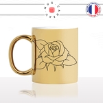 mug-tasse-doré-or-gold-fleur-rose-dessin-noir-bouquet-offrir-femme-flower-original-yoga-fun-idée-cadeau-personnalisé-café-thé