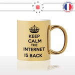 mug-tasse-gold-or-doré-keep-calm-the-internet-is-back-geek-gamer-jeux-video-wow-pc-humour-idée-cadeau-fun-café-thé-personnalisé2-min
