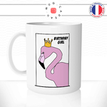 mug-tasse-ref5-flamant-rose-carré-dessin-animal-birthday-girl-couronne-anniversaire-cafe-the-mugs-tasses-personnalise-anse-gauche