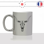mug-tasse-silver-argenté-argent-tete-de-buffle-crane-dessin-noir-fun-café-thé-idée-cadeau-original-personnalisable-min