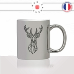 mug-tasse-silver-argenté-argent-cerf-origami-animal-bois-biche-dessin-noir-fun-café-thé-idée-cadeau-original-personnalisable2-min