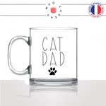 mug-tasse-en-verre-transparent-glass-déco-cat-dad-papa-chats-mignon-animal-chaton-dessin-noir-fun-café-thé-idée-cadeau-original-personnalisable-min