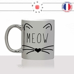 mug-tasse-argenté-silver-meow-miam-tete-moustache-truffe-chat-mignon-animal-chaton-noir-fun-café-thé-idée-cadeau-original-personnalisé-min
