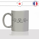 mug-tasse-argenté-silver-moustache-truffe-chats-animal-chaton-dessin-noir-fun-café-thé-idée-cadeau-original-personnalisé-min