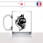 mug-tasse-en-verre-transparent-tete-de-chat-angora-poils-longs-norvégien-mignon-animal-chaton-noir-fun-café-thé-idée-cadeau-original-personnalisé-min