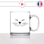 mug-tasse-en-verre-transparent-tete-de-chat-content-moustaches-mignon-animal-chaton-noir-fun-café-thé-idée-cadeau-original-personnalisé2-min