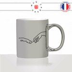 tasse-mug-argenté-silver-argent-chien-amour-main-michel angelo-humour-mignon-animal-chiot-noir-fun-café-thé-idée-cadeau-original-personnalisé2-min