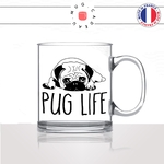tasse-mug-en-verre-glass-pug-life-race-dog-humour-chien-amour-mignon-animal-chiot-noir-fun-café-thé-idée-cadeau-original-personnalisé2-min