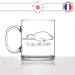 mug-tasse-en-verre-transparent-feeling-irrelephant-elephant-flemme-drole-mignon-animal-noir-fun-café-thé-idée-cadeau-original-personnalisé-min