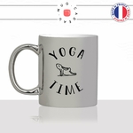 mug-tasse-silver-argenté-argent-lapin-pose-yoga-time-sport-pilate-meditation-mignon-animal-noir-fun-café-thé-idée-cadeau-original-personnalisé-min