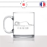 tasse-mug-en-verre-transparent-lion-lie-on-the-floor-flemme-dessin-drole-mignon-animal-noir-fun-café-thé-idée-cadeau-original-personnalisé-min