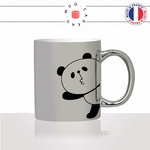 mug-tasse-silver-argenté-argent-ours-panda-coucou-bonjour-bisou-dessin-drole-mignon-animal-noir-fun-café-thé-idée-cadeau-original-personnalisé2-min