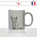 mug-tasse-silver-argenté-argent-renard-origami-fox-dessin-drole-mignon-animal-noir-fun-café-thé-idée-cadeau-original-personnalisé2-min