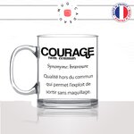 mug-tasse-en-verre-transparent-glass-définition-courage-sortir-sans-maquillage-make-up-sephora-femme-humour-cool-idée-cadeau-fun-drole-café-thé-min