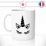 mug-tasse-ref14-licorne-noir-cils-oreilles-tete-cafe-the-mugs-tasses-personnalise-anse-gauche