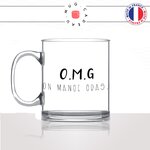mug-tasse-en-verre-transparent-glass-omg-on-mange-gras-regime-saucisse-apéro-bieres-chocolat-collegue-humour-idée-cadeau-fun-cool-café-thé-min