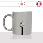 mug-tasse-argent-argenté-silver-mickey-cartoon-dessin-animé-fuck-doigt-dhonneur-noir-et-blanc-humour-idée-cadeau-fun-cool-café-thé